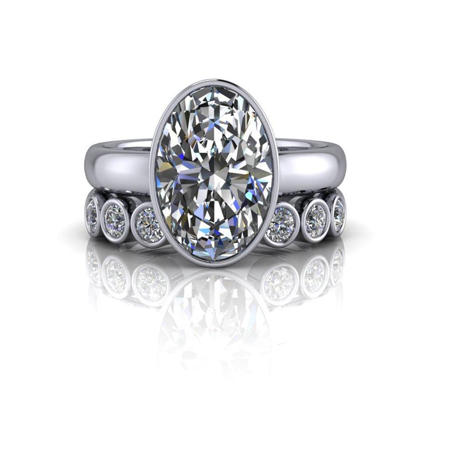 14 kt white gold Engagement Ring Bel Viaggio Designs, LLC