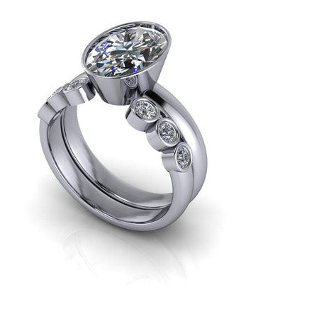 14 kt white gold Engagement Ring Bel Viaggio Designs, LLC