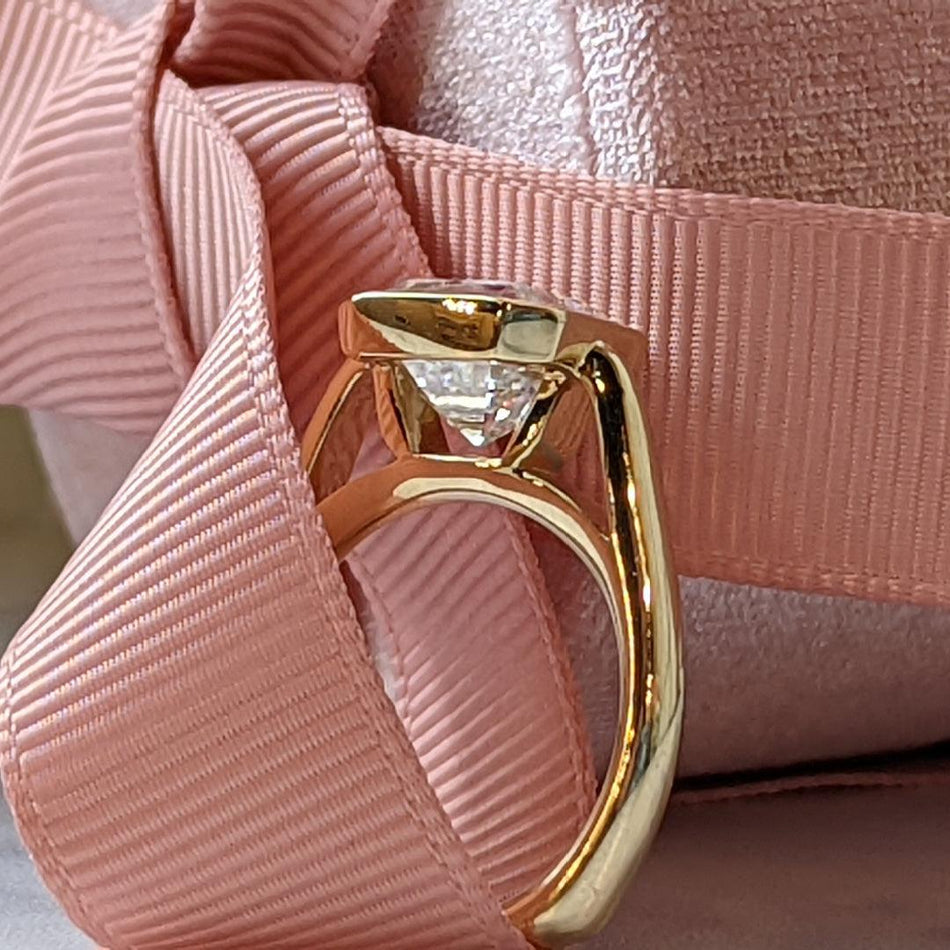 925 Silver Engagement Ring Bel Viaggio Designs, LLC