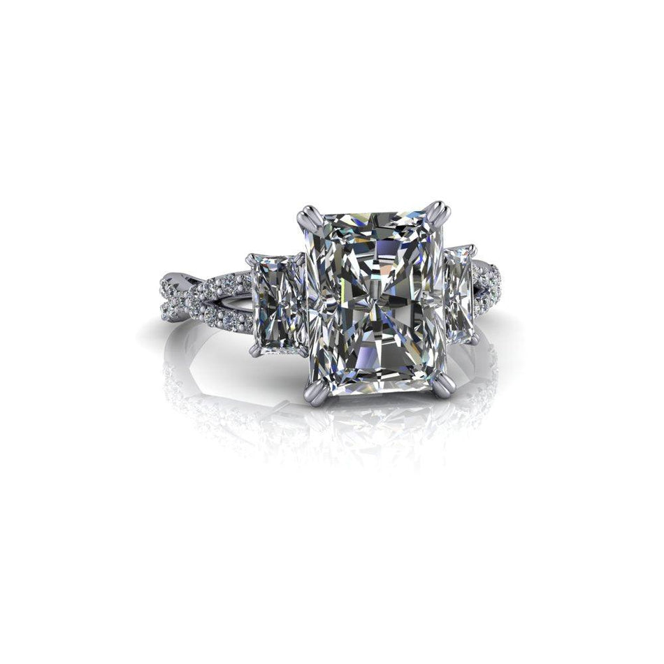 10kt white gold Engagement Ring Bel Viaggio Designs, LLC