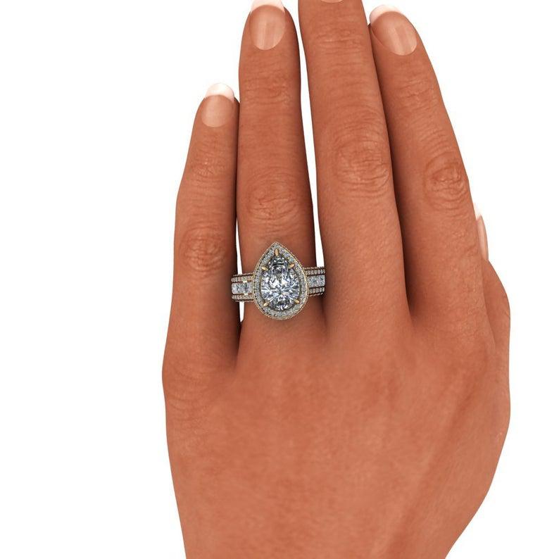 10kt rose gold Engagement Ring Bel Viaggio Designs, LLC