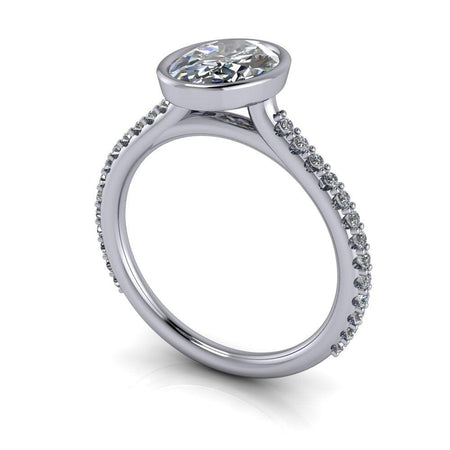 10kt white gold Engagement Ring Bel Viaggio Designs, LLC