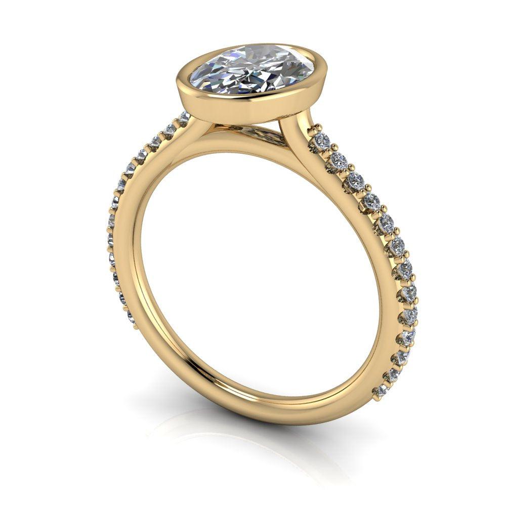 10kt yellow gold Engagement Ring Bel Viaggio Designs, LLC