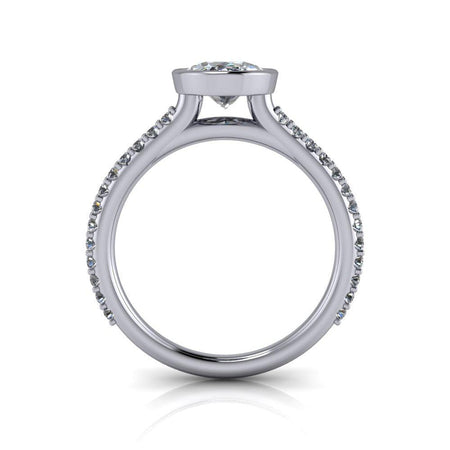 10kt white gold Engagement Ring Bel Viaggio Designs, LLC