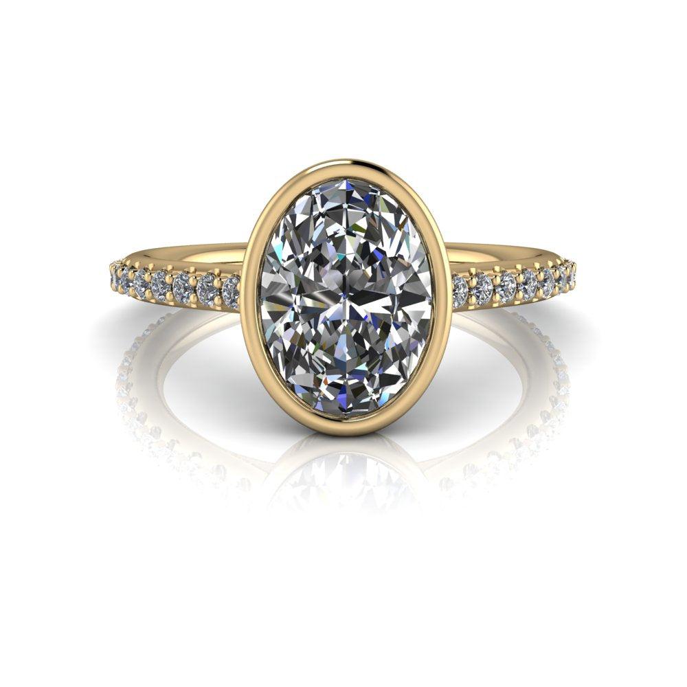 10kt white gold Engagement Ring Bel Viaggio Designs, LLC