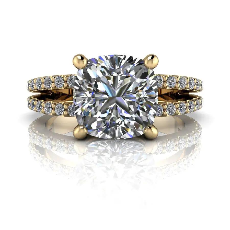 10kt yellow gold Engagement Ring Bel Viaggio Designs, LLC