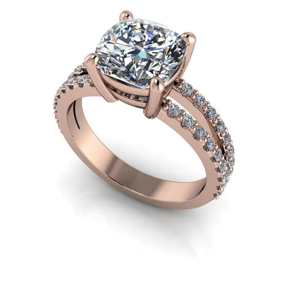 10kt rose gold Engagement Ring Bel Viaggio Designs, LLC