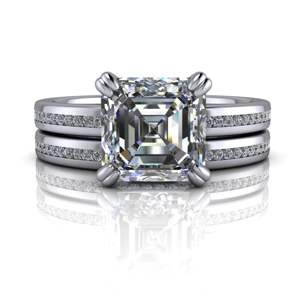 10kt white gold Engagement Ring Bel Viaggio Designs, LLC