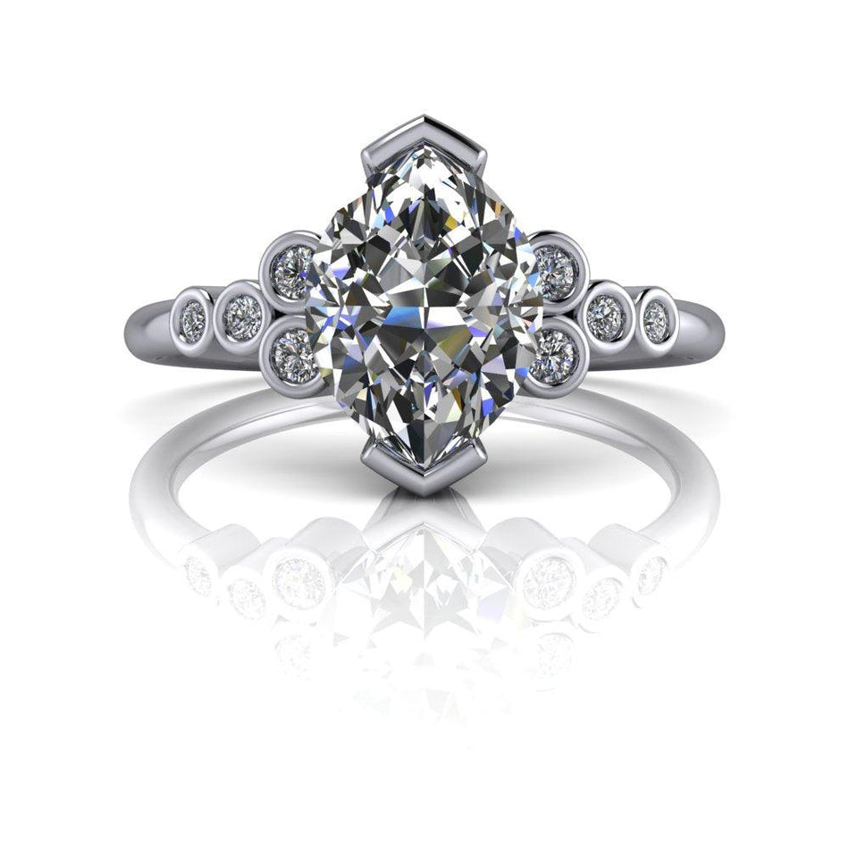 925 Silver Engagement Ring Bel Viaggio Designs, LLC