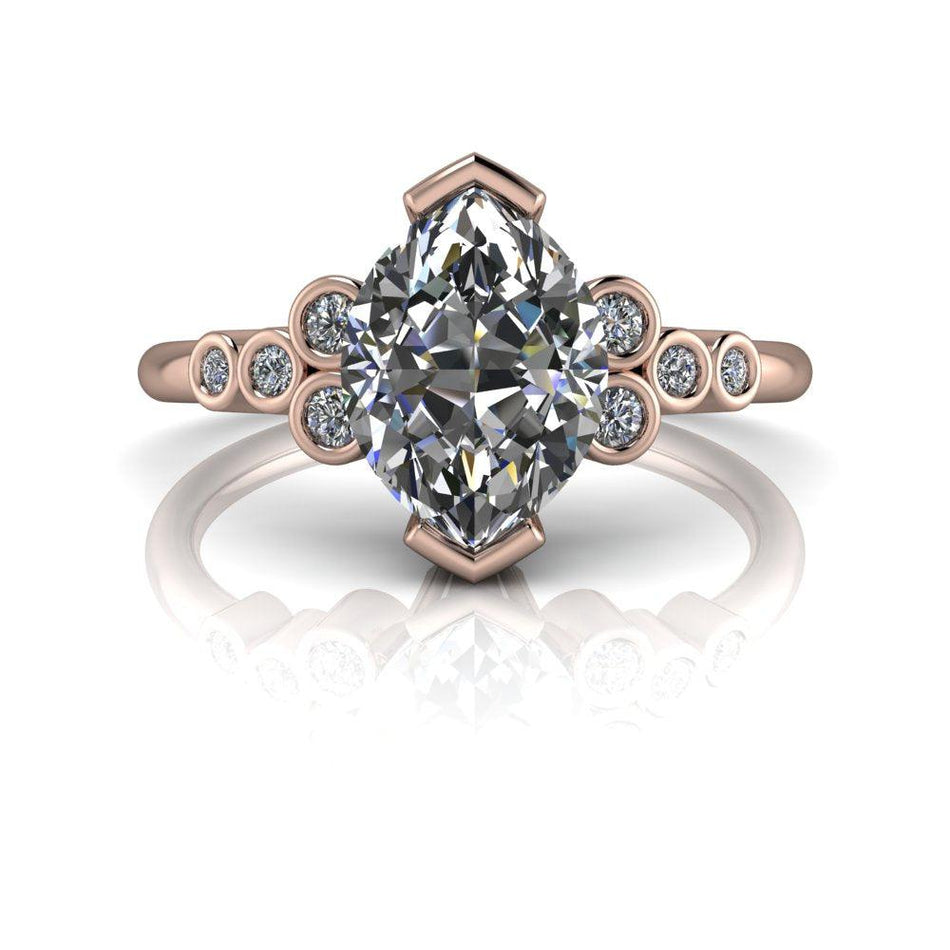 10kt rose gold Engagement Ring Bel Viaggio Designs, LLC