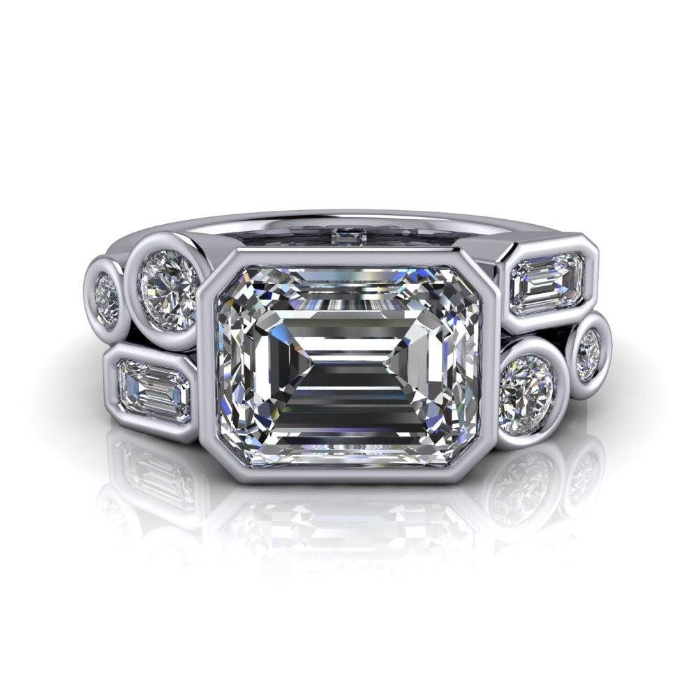 10kt white gold Engagement Ring Bel Viaggio Designs, LLC