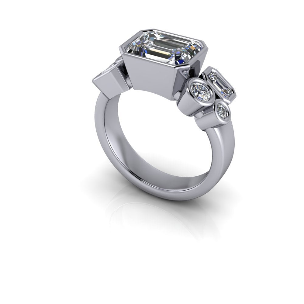 925 Silver Engagement Ring Bel Viaggio Designs, LLC