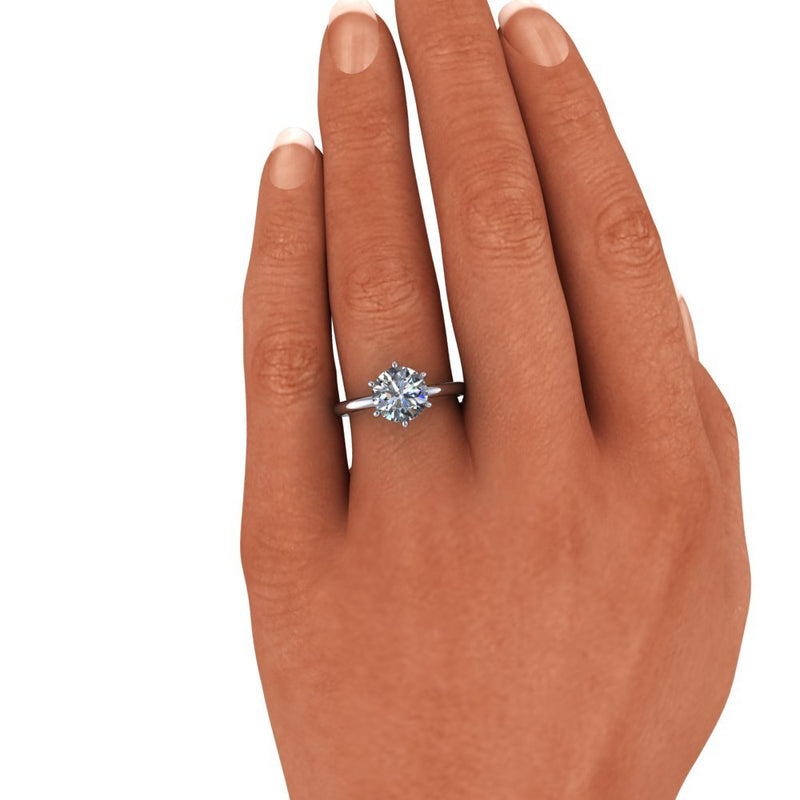 10kt white gold Engagement Ring Bel Viaggio Designs, LLC