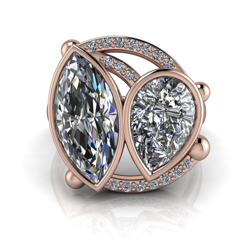 10kt rose gold Engagement Ring Bel Viaggio Designs, LLC