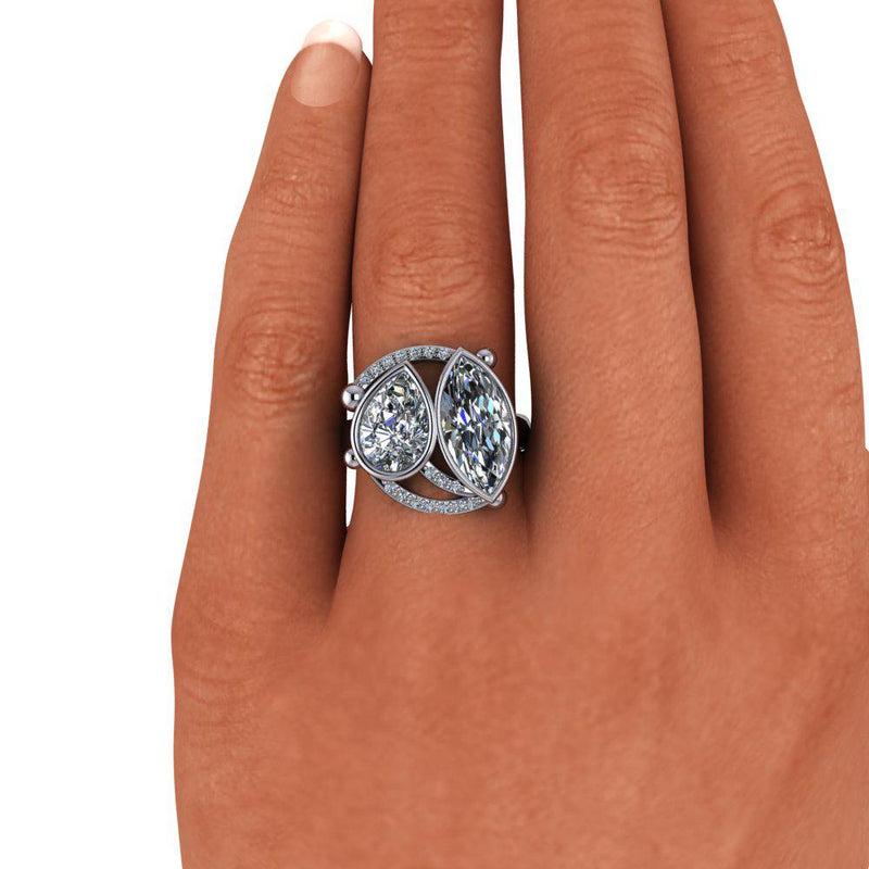 10kt rose gold Engagement Ring Bel Viaggio Designs, LLC