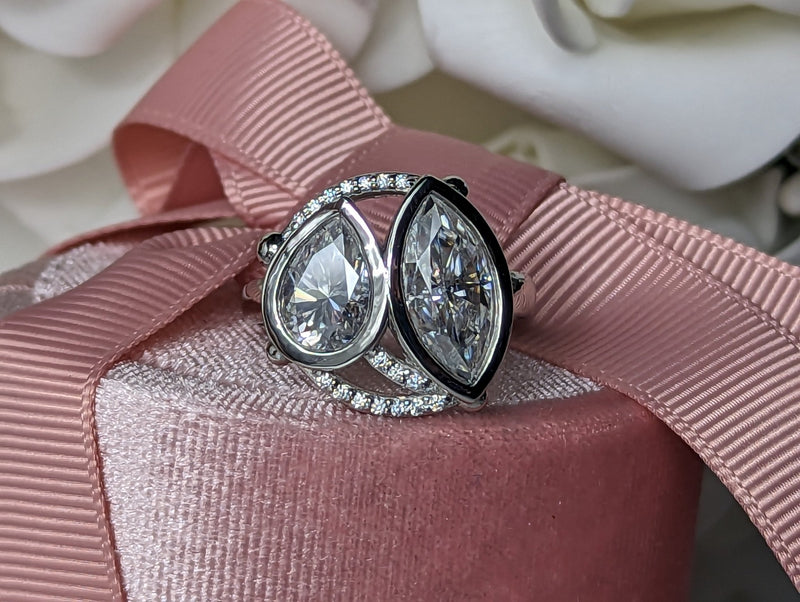 925 Silver Engagement Ring Bel Viaggio Designs, LLC