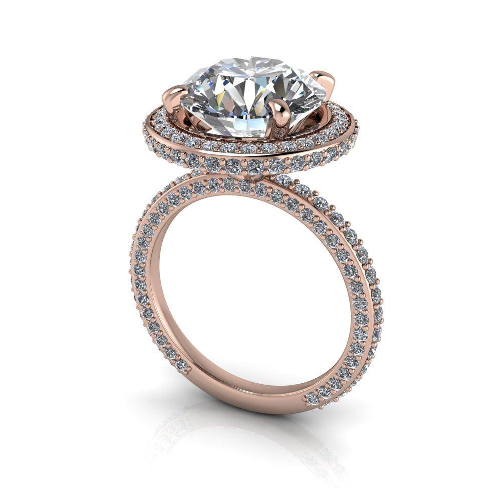 10kt rose gold Engagement Ring Bel Viaggio Designs, LLC