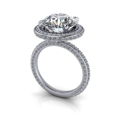 14kt white gold Engagement Ring Bel Viaggio Designs, LLC