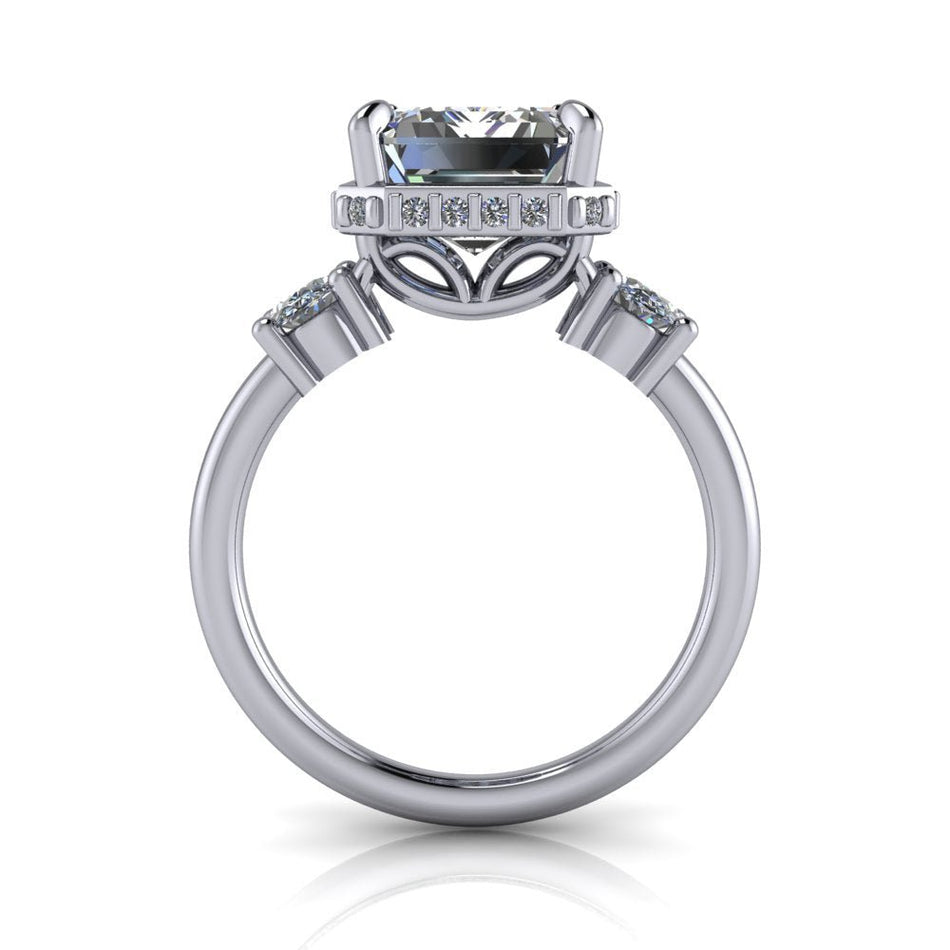 10kt white gold Engagement Ring Bel Viaggio Designs, LLC