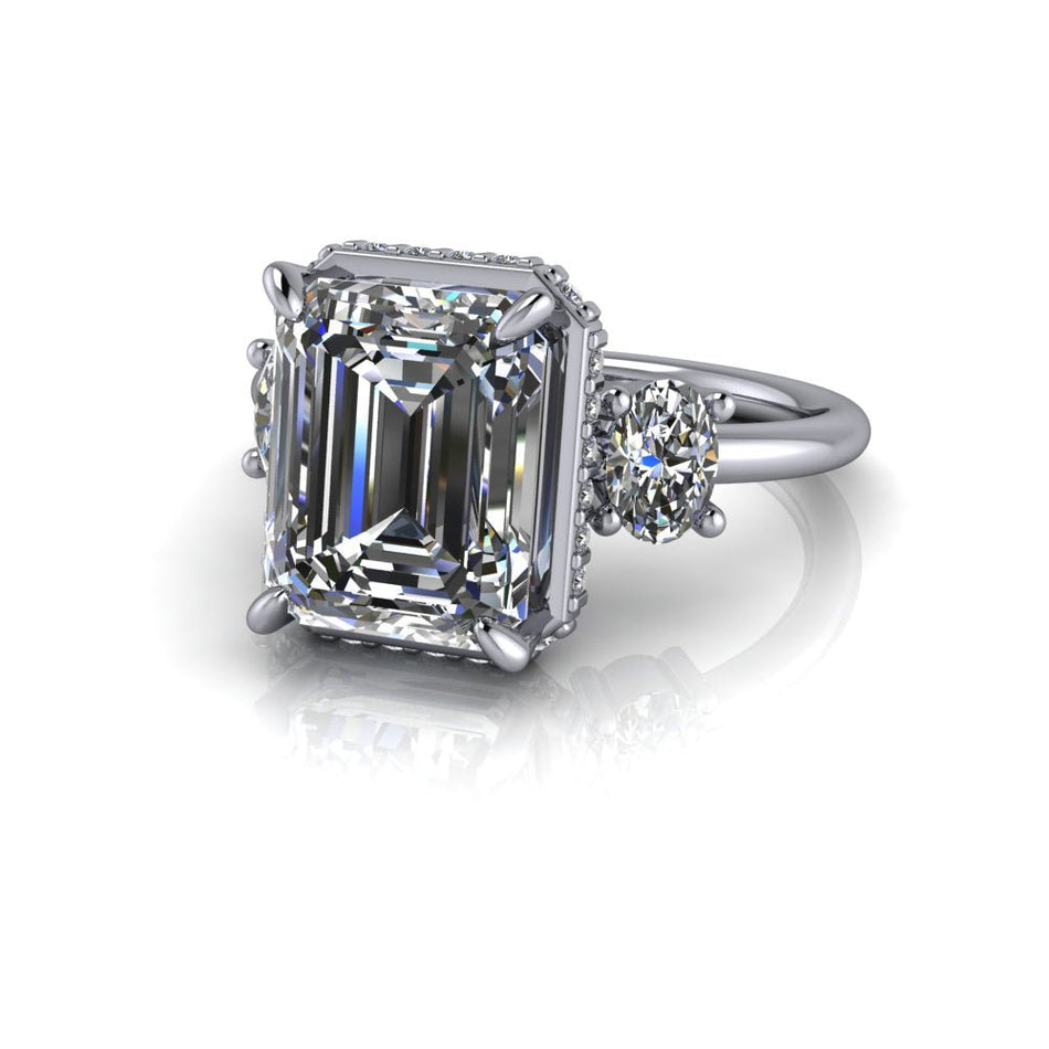 10kt white gold Engagement Ring Bel Viaggio Designs, LLC