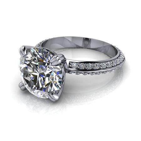 10kt white gold Engagement Ring Bel Viaggio Designs, LLC