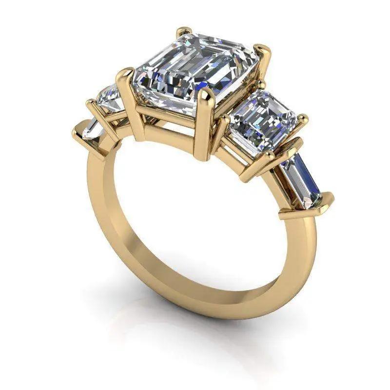 10kt yellow gold Engagement Ring Bel Viaggio Designs, LLC