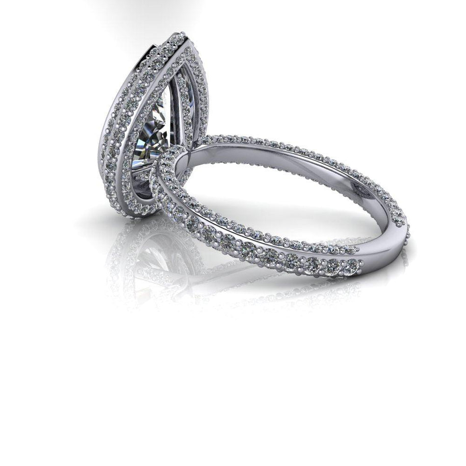 10kt white gold Engagement Ring Bel Viaggio Designs, LLC