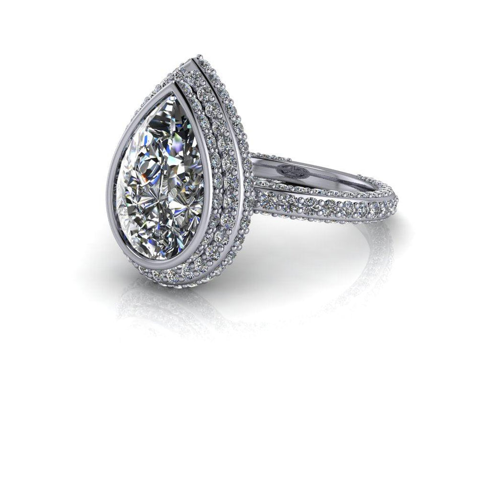 10kt white gold Engagement Ring Bel Viaggio Designs, LLC