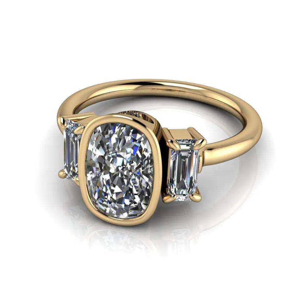 10kt yellow gold Engagement Ring Bel Viaggio Designs, LLC