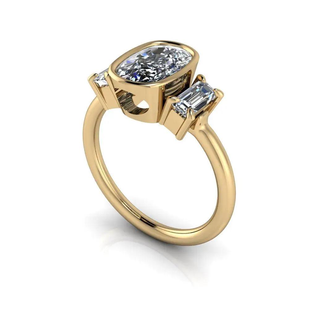 10kt yellow gold Engagement Ring Bel Viaggio Designs, LLC