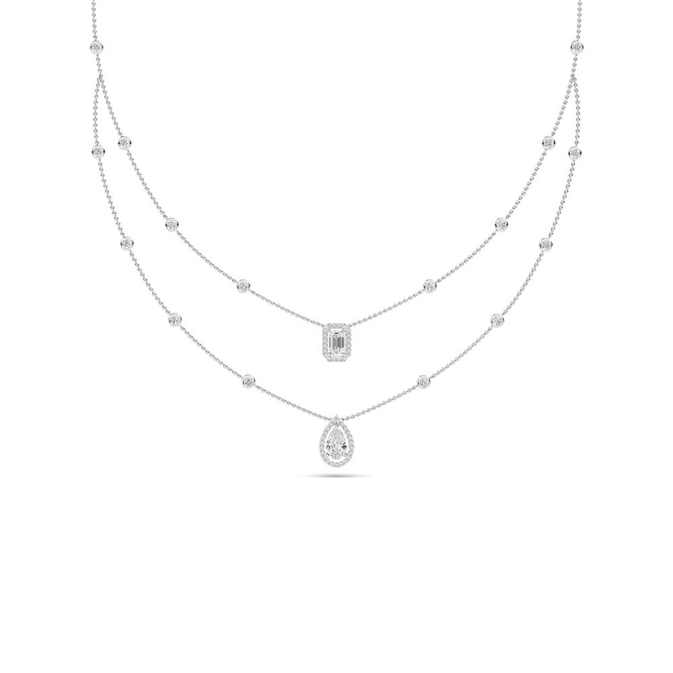 10kt white gold necklace Bel Viaggio Designs, LLC