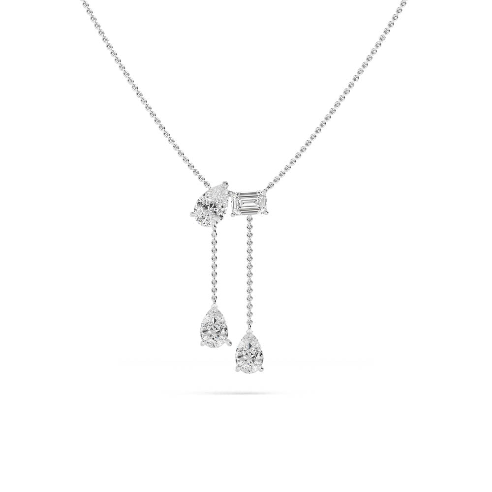 10kt white gold necklace Bel Viaggio Designs, LLC