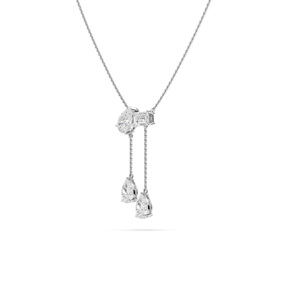 10kt white gold necklace Bel Viaggio Designs, LLC