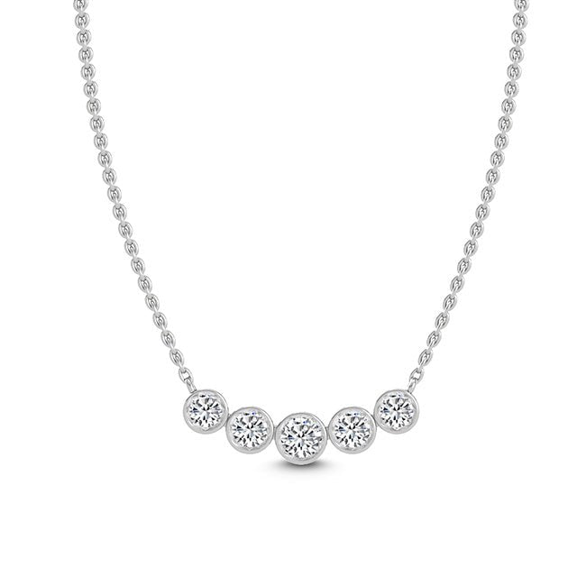 10kt white gold necklace Bel Viaggio Designs, LLC