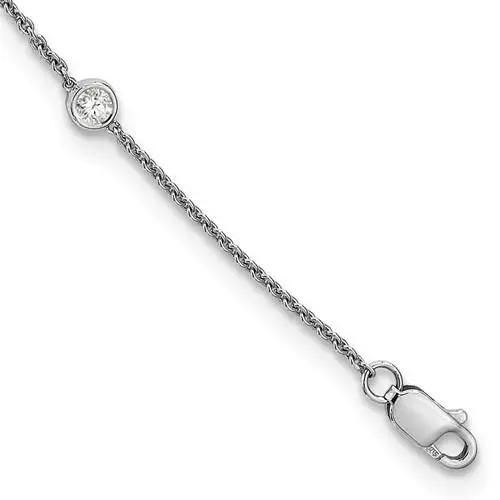 14 kt white gold necklace Bel Viaggio Designs, LLC