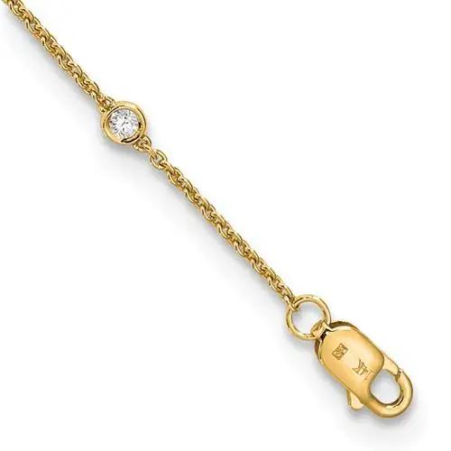 14 kt yellow gold necklace Bel Viaggio Designs, LLC