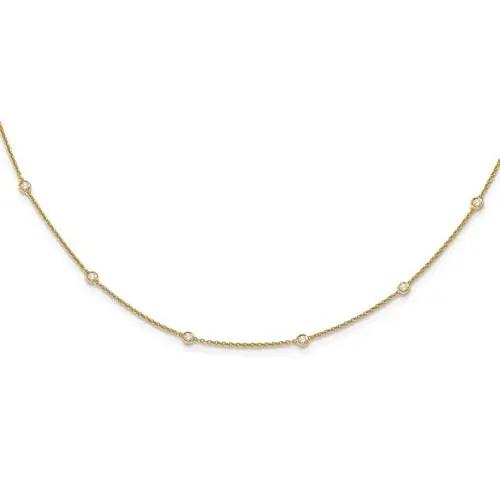 14 kt yellow gold necklace Bel Viaggio Designs, LLC