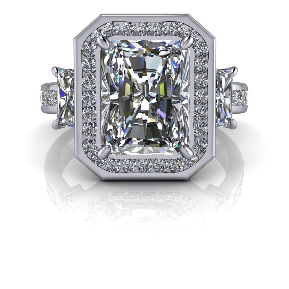 10kt white gold Engagement Ring Bel Viaggio Designs, LLC