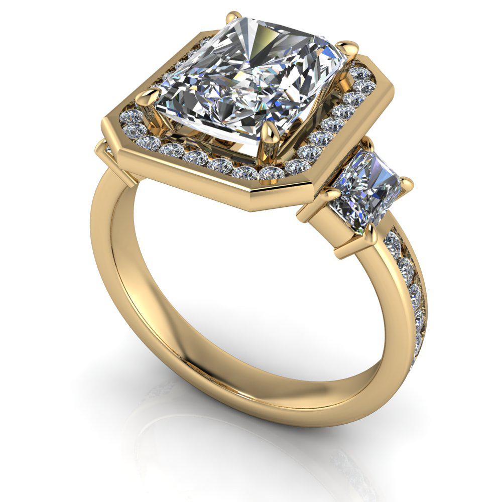 10kt yellow gold Engagement Ring Bel Viaggio Designs, LLC