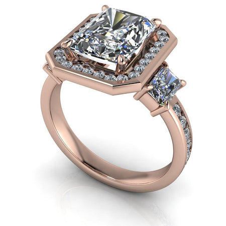 10kt rose gold Engagement Ring Bel Viaggio Designs, LLC