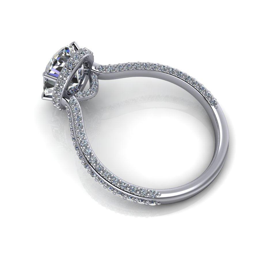 14kt white gold Engagement Ring Bel Viaggio Designs, LLC