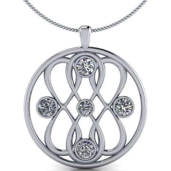 14 kt White Gold necklace Bel Viaggio Designs, LLC