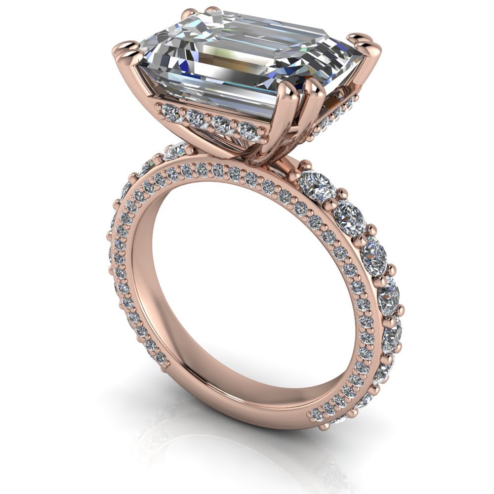 10kt rose gold Engagement Ring Bel Viaggio Designs, LLC