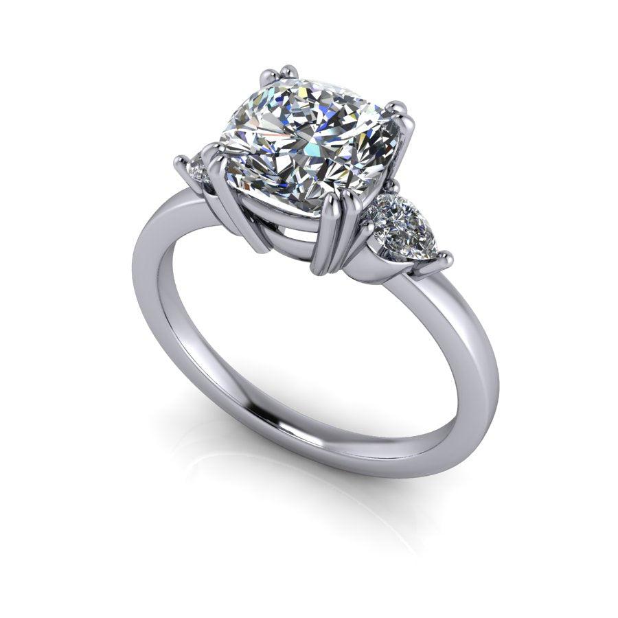 10kt white gold Engagement Ring Bel Viaggio Designs, LLC