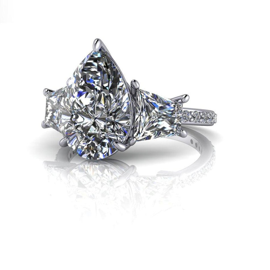 925 Silver Engagement Ring Bel Viaggio Designs, LLC