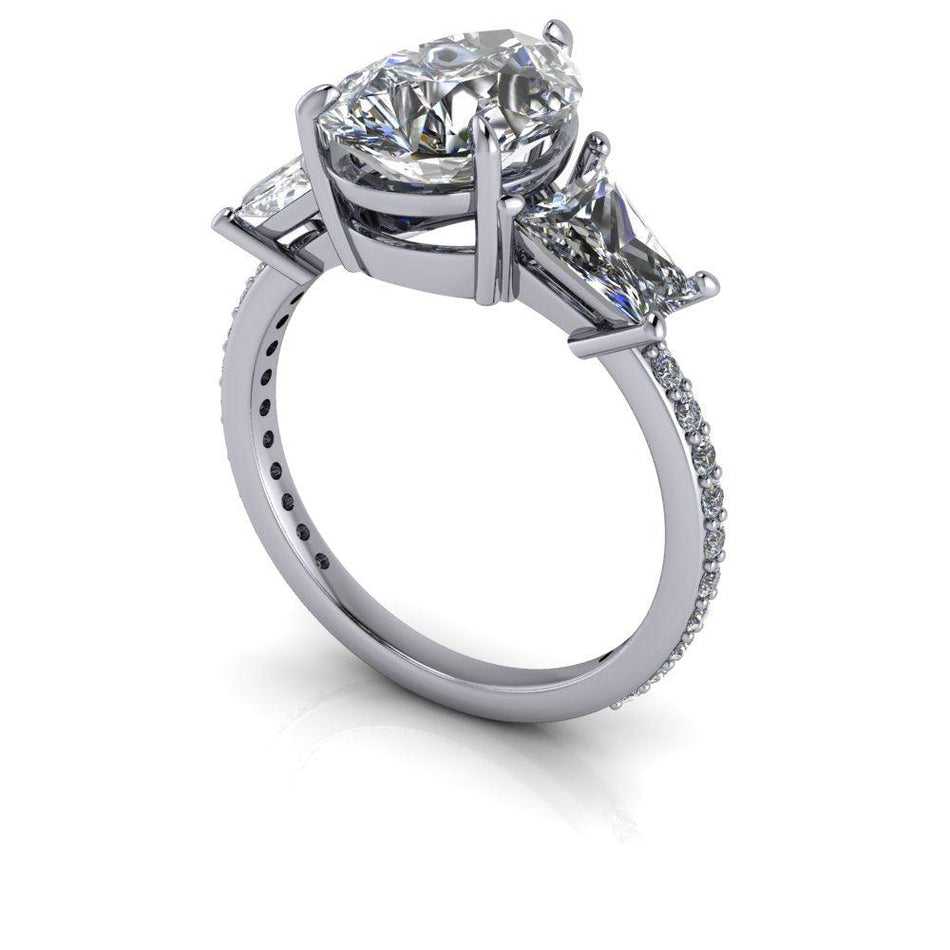 14 kt white gold Engagement Ring Bel Viaggio Designs, LLC