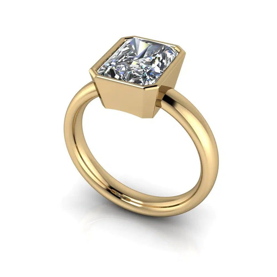 10kt Yellow Gold Engagement Ring Bel Viaggio Designs, LLC