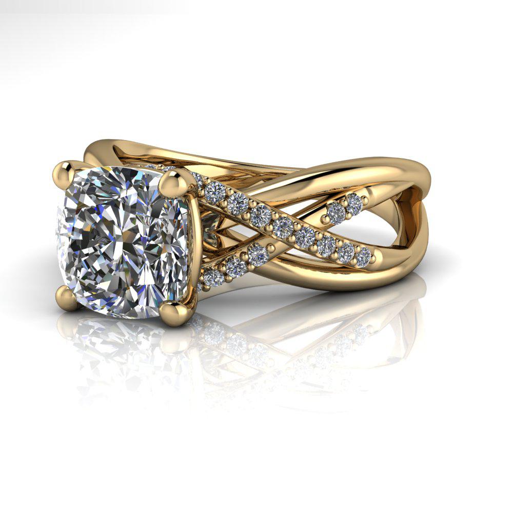 10kt yellow gold Engagement Ring Bel Viaggio Designs, LLC