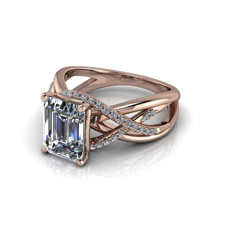 10kt rose gold Engagement Ring Bel Viaggio Designs, LLC