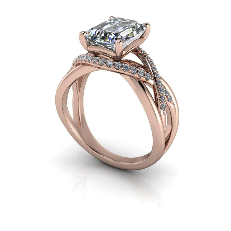 10kt rose gold Engagement Ring Bel Viaggio Designs, LLC